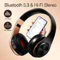 Wireless Bluetooth Headphones Gold - SuperSaverAU - view 1