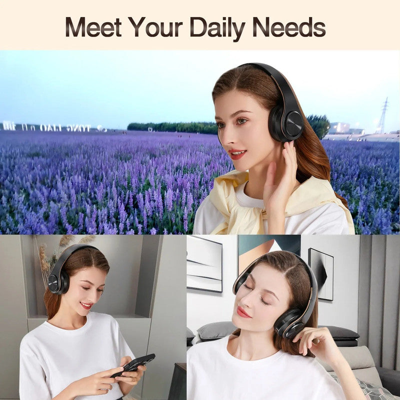 Wireless Bluetooth Headphones Gold - SuperSaverAU - view 7