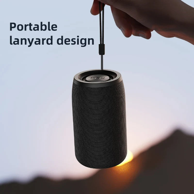 Premium Black Mini Portable Bluetooth Speaker 5W Waterproof 2000mAh