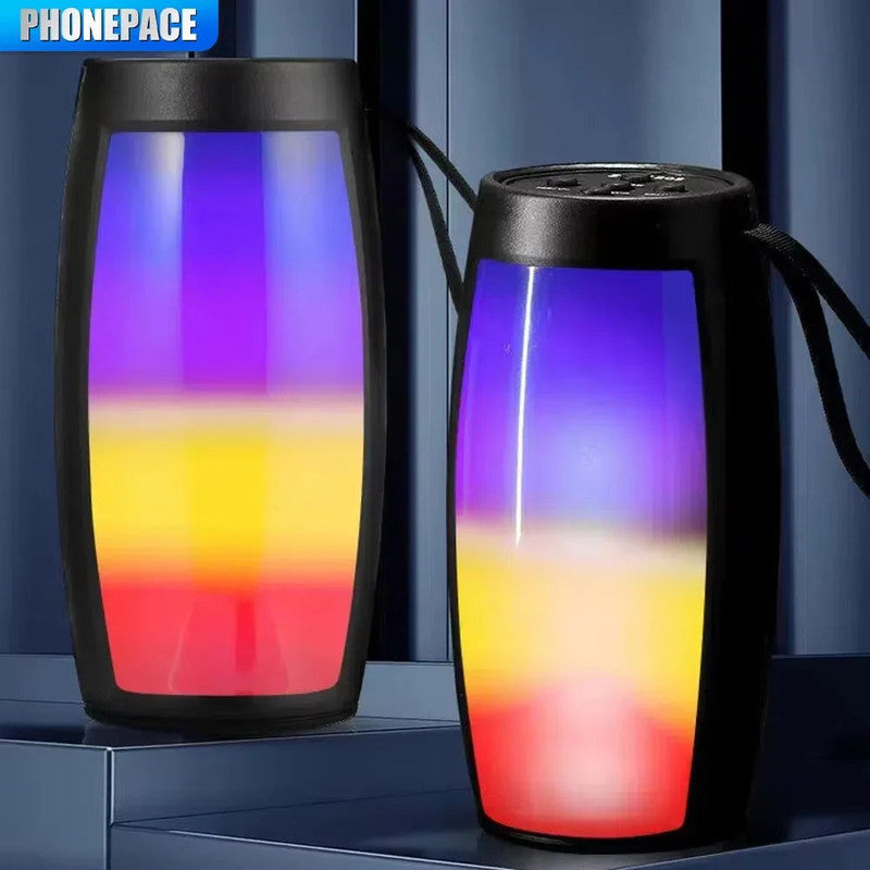 Premium Black LED Light Bluetooth Speaker with Powerful Bass
