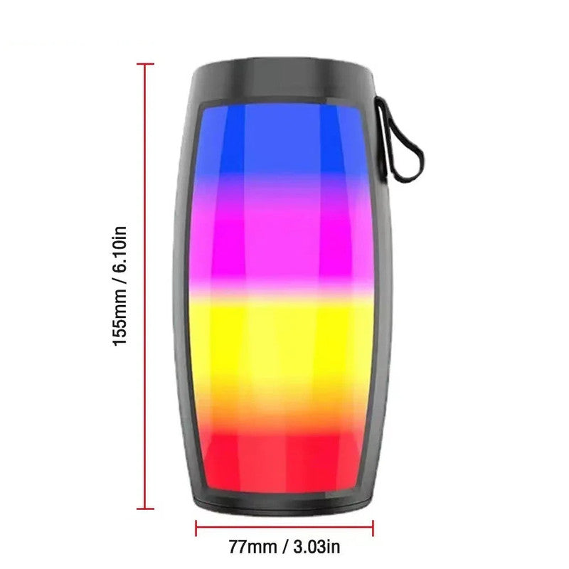 Premium Black LED Light Bluetooth Speaker with Powerful Bass