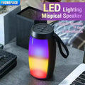 Premium Black LED Light Bluetooth Speaker with Powerful Bass