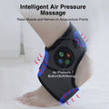 Black Electric Foot and Ankle Massager 2 Pieces with Heat LCD and USB Charging