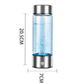 Premium Portable Hydrogen Water Bottle – Silver 420ml, USB Rechargeable