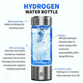 Premium Portable Hydrogen Water Bottle – Silver 420ml, USB Rechargeable