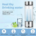 Premium Portable Hydrogen Water Bottle – Silver 420ml, USB Rechargeable