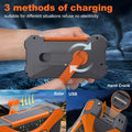 Premium Orange 10000mAh Emergency Hand Crank Solar Radio