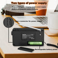 Premium Black Stereo Digital Portable Radio with Bluetooth