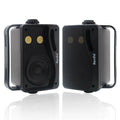 Premium Black 3 Way Waterproof Wall Mount Speakers 200W Pair