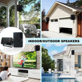 Premium Black 3 Way Waterproof Wall Mount Speakers 200W Pair
