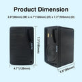 Premium Black 3 Way Waterproof Wall Mount Speakers 200W Pair