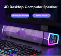 Premium Black Bluetooth RGB Computer Light Speaker Soundbar