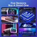 Premium Black Bluetooth RGB Computer Light Speaker Soundbar