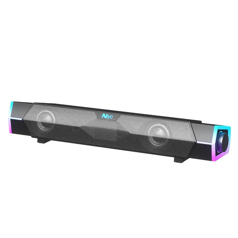 Premium Black Bluetooth RGB Computer Light Speaker Soundbar