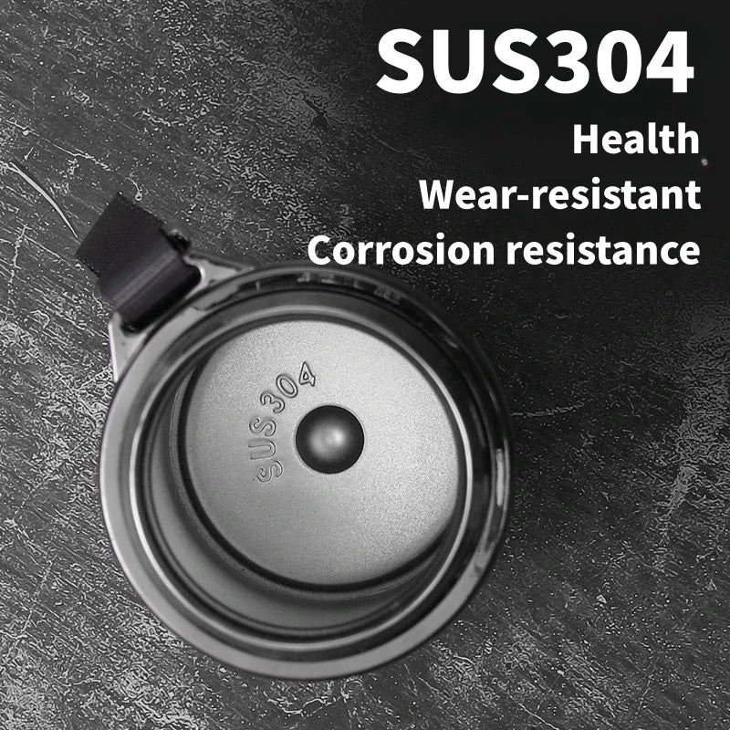 Premium Thermos Bottle – Black 1L with LED Temperature Display
