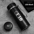 Premium Thermos Bottle – Black 1L with LED Temperature Display