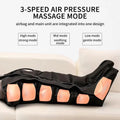 360 Air Pressure Leg Massager Boots with Remote Black - SuperSaverAU - view 1