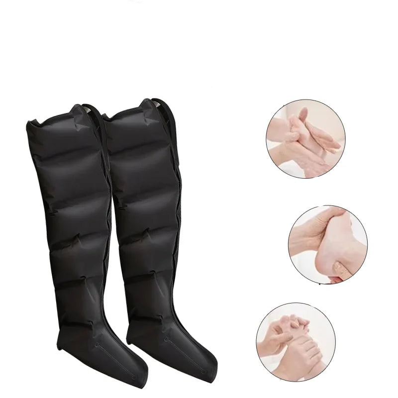 360 Air Pressure Leg Massager Boots with Remote Black - SuperSaverAU - view 3