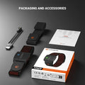 Black Armband Heart Rate Monitor Bluetooth 5.0 ANT+ 35 Hour Fitness Tracker