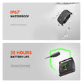 Black Armband Heart Rate Monitor Bluetooth 5.0 ANT+ 35 Hour Fitness Tracker