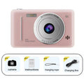 Premium Pink Retro Pocket 4K Digital Camera 50MP with 32GB Card