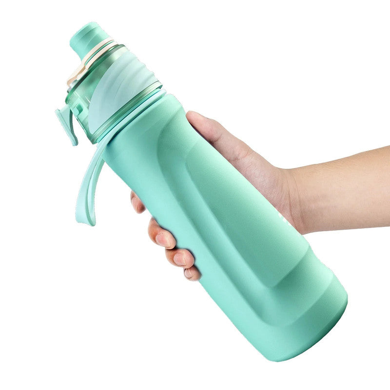 Premium Spray Water Bottle – Green 750ml, 2-in-1 Drink & Mist Function