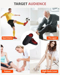 Black Rechargeable Red Light Therapy Slippers with 660nm and 850nm Infrared Light