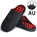 Black Rechargeable Red Light Therapy Slippers with 660nm and 850nm Infrared Light