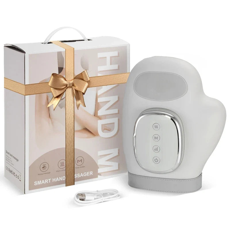5-Level Electric Hand Massager with Hot Compress Grey - SuperSaverAU - view 5