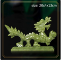 Premium Chinese Zodiac Dragon Jade Ornament – Traditional Natural Jade Display Decor