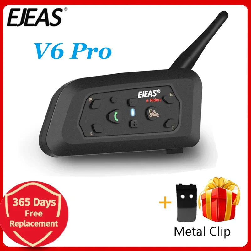Premium NNEOBA Bluetooth Motorcycle Helmet Intercom Headset - 1200M