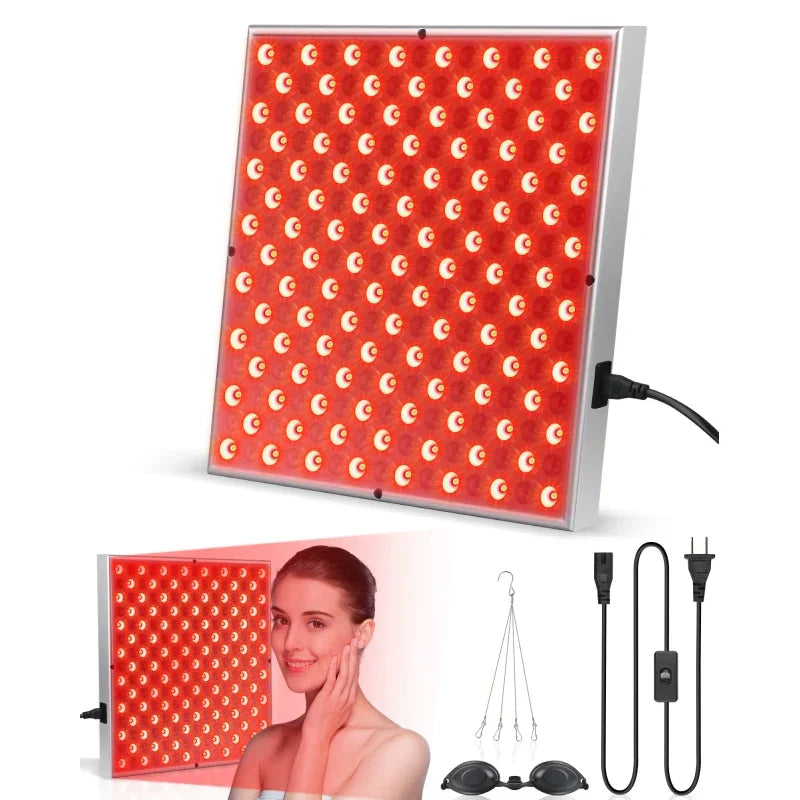 LED Red Light Therapy Panel Lamp with 225 LEDs for Face Skin and Wellness Care