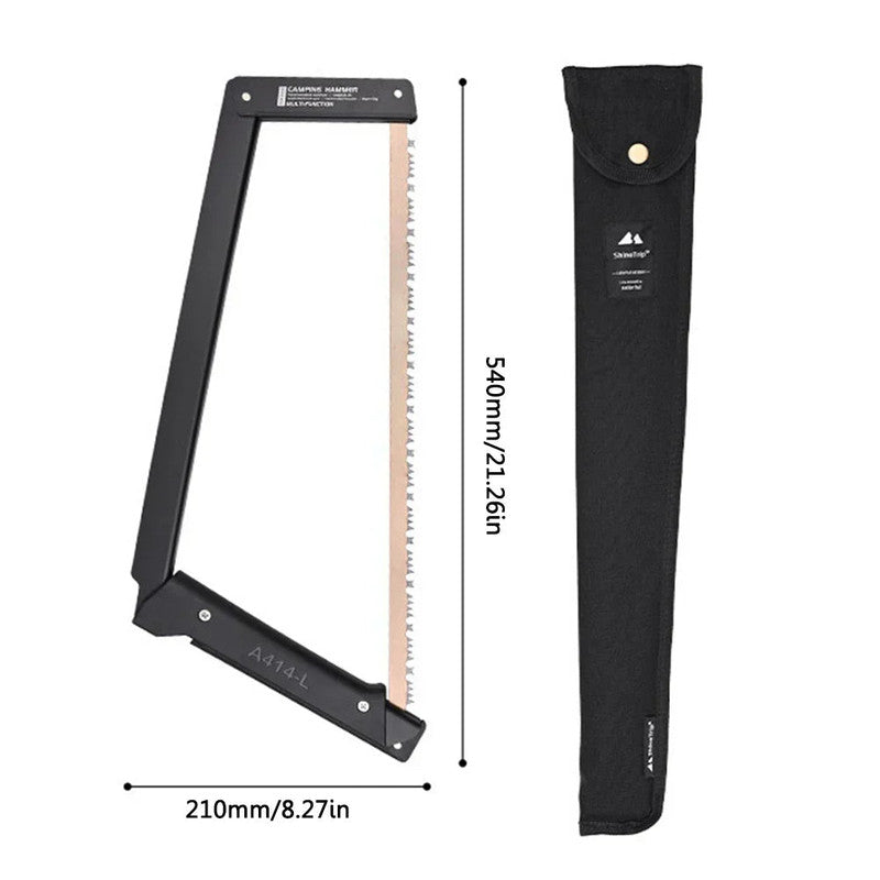 Premium Folding Camping Saw with Hardened Steel Blade & Storage Bag