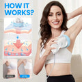 White Handheld Electric Body Sculpting Massager Plug-In Full Body Toning Tool