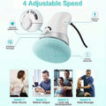 White Handheld Electric Body Sculpting Massager Plug-In Full Body Toning Tool