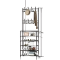 Free Standing Metal Shoe and Hat Rack Floor Storage Organiser