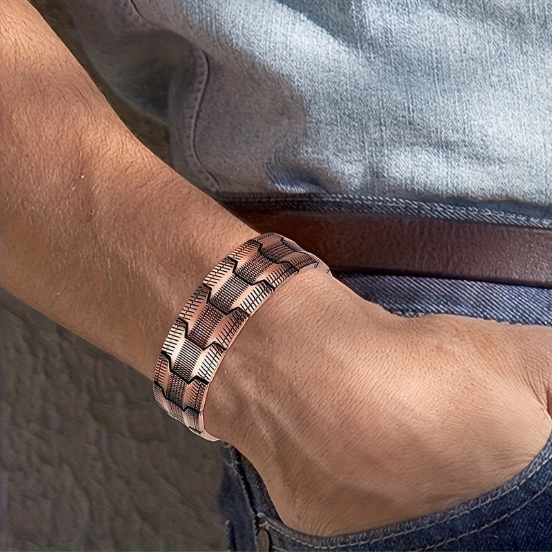 Premium 3X Strong Copper Magnetic Bracelet for Men