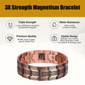 Premium 3X Strong Copper Magnetic Bracelet for Men