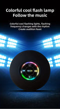 Premium Black Portable Wireless Speaker with Suction Cup USB-C Charging