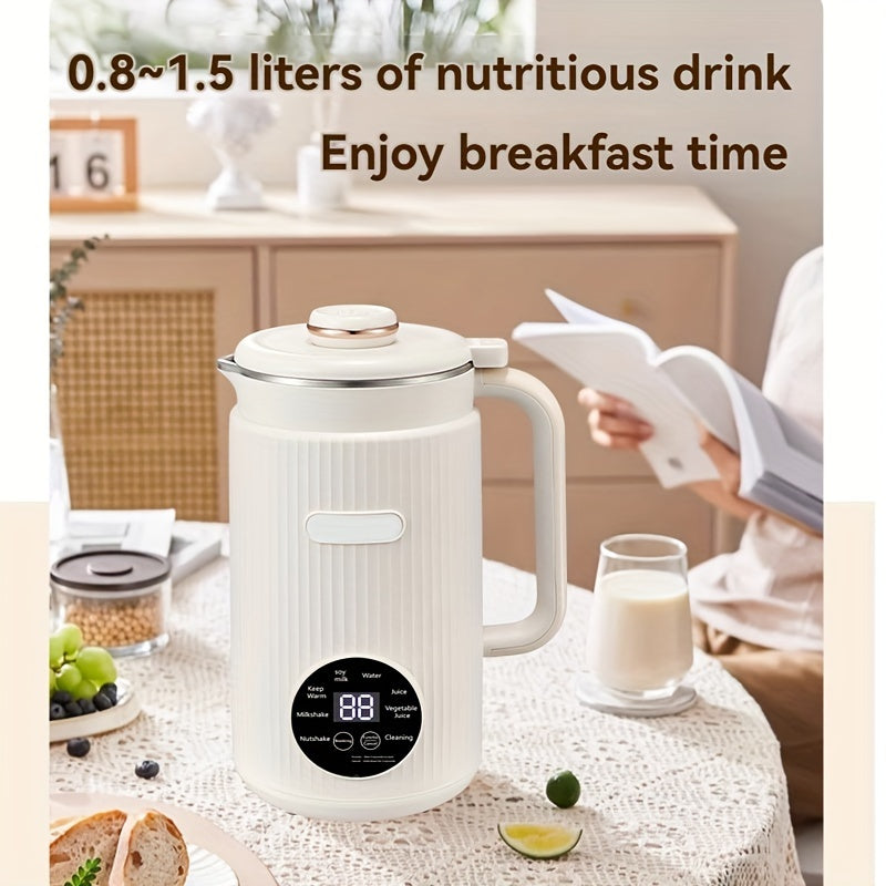 Premium White 800ml Mini Soy Milk Maker 9 in 1 Auto Clean 600W