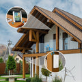 White Wireless Weather Station Digital Thermometer with Outdoor Sensor and Backlight