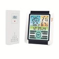 White Wireless Weather Station Digital Thermometer with Outdoor Sensor and Backlight
