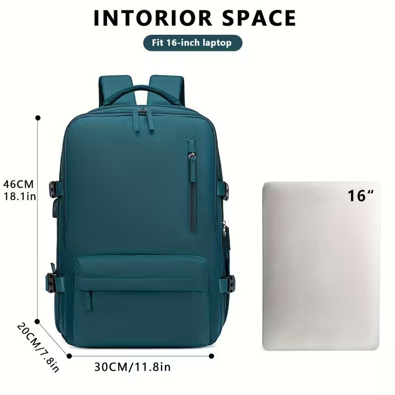 Premium Large Capacity Travel Backpack – USB Charging Port, 30 x 20 x 46cm
