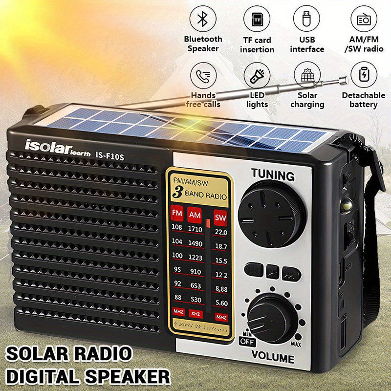 Premium Solar Portable Radio with Digital Speaker FM AM SW