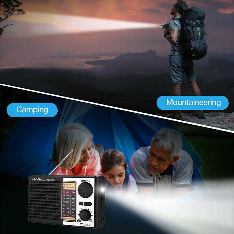 Premium Solar Portable Radio with Digital Speaker FM AM SW