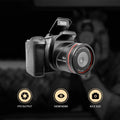 Premium Black 1080P HD Professional Digital Camcorder USB Rechargeable