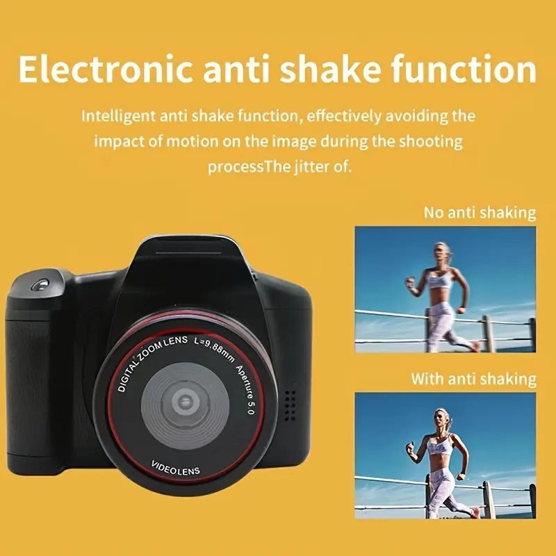 Premium Black 1080P HD Professional Digital Camcorder USB Rechargeable