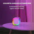 Premium Purple Wireless Mini Karaoke Machine with 2 Microphones