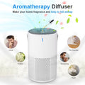 Premium White Portable 3 in 1 HEPA Air Purifier USB Powered Desktop Filter