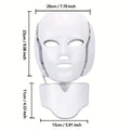 White LED Facial and Neck Mask with 7 Light Colours USB Rechargeable Skincare Tool